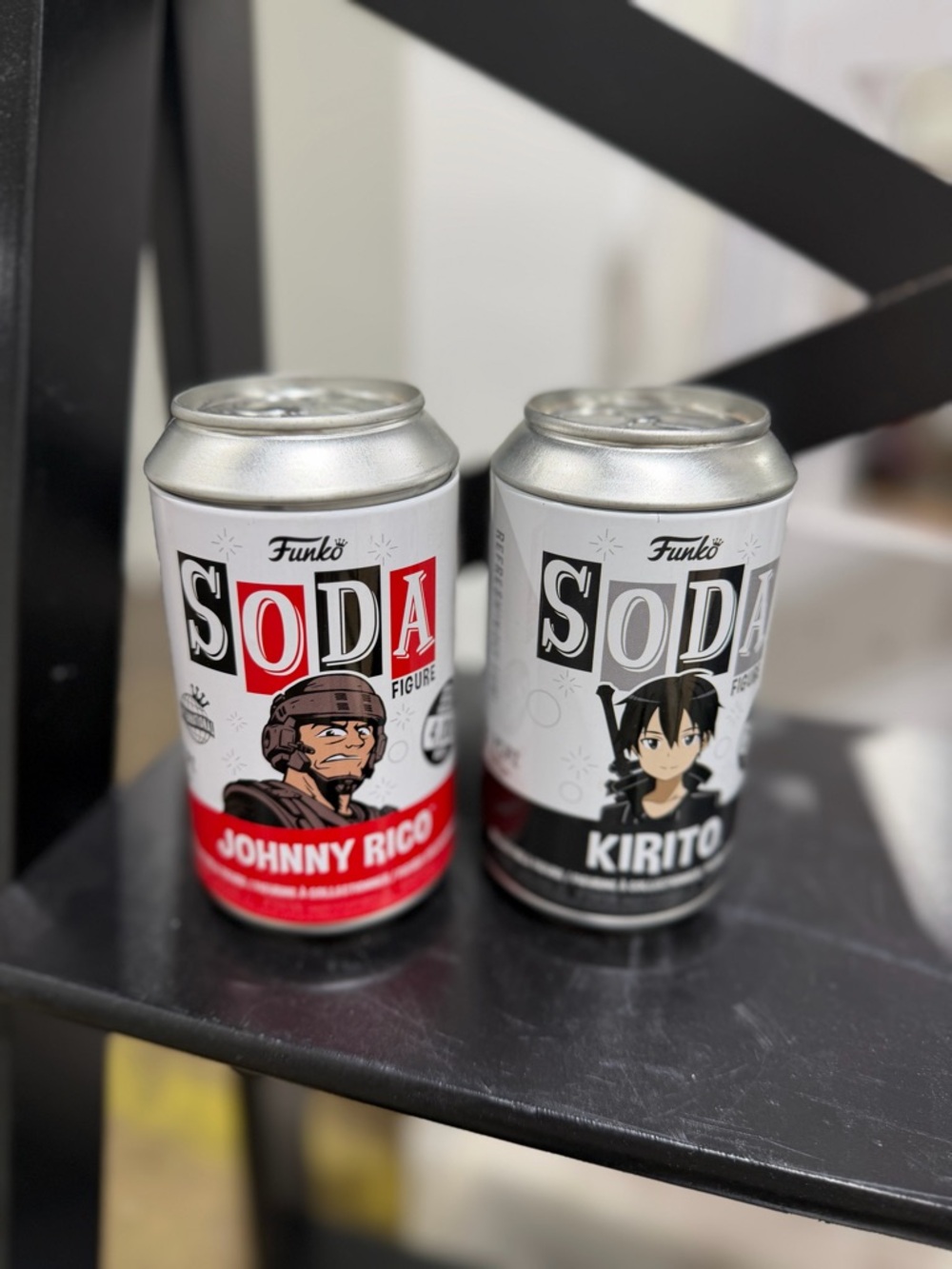 Funko Soda Johnny Rico & Kirito Cans - Red, Black, White, Silver